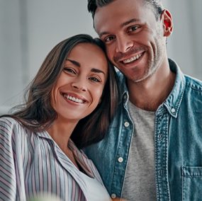 smiling couple